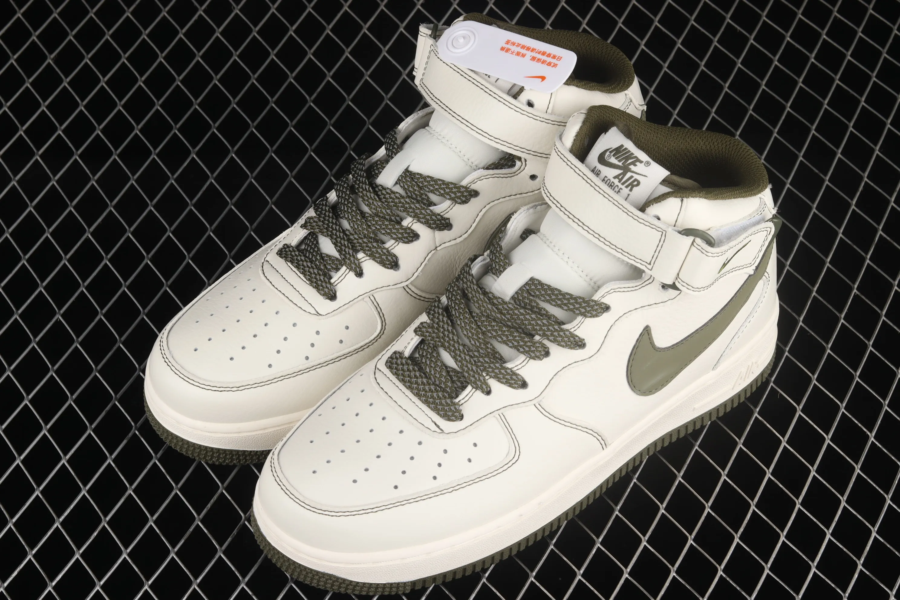 All Categories Nk Air Force 1 Air Force Series Nk Air Force 1 Mid Air Force Mid Nk Air Force 1'07 Mid Beige Army Green Starry Air Force One Mid Casual Shoes RD6698-123